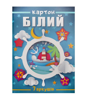 Білий картон А4 у папці 7...