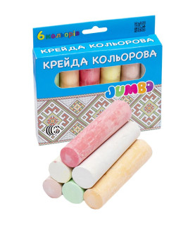 Крейда 6 кольорів JAMBO "С"