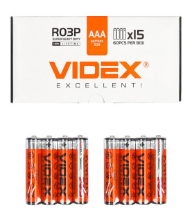 Батарейка Videx R03P/AAA...