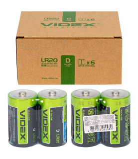 Батарейка Videx LR2O/D 2pcs...