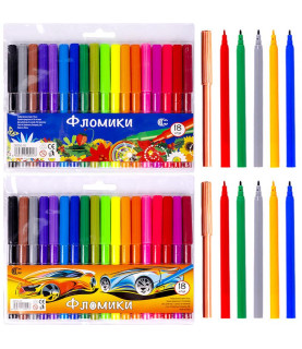 Фломастер 18 кольорів...