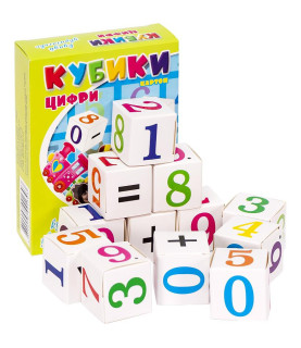 Кубики "Цифри та знаки"...