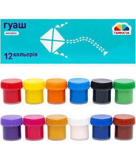 Гуаш 10 мл "Мозаїка", 12...