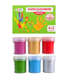 Фарби пальчикові 4+2...